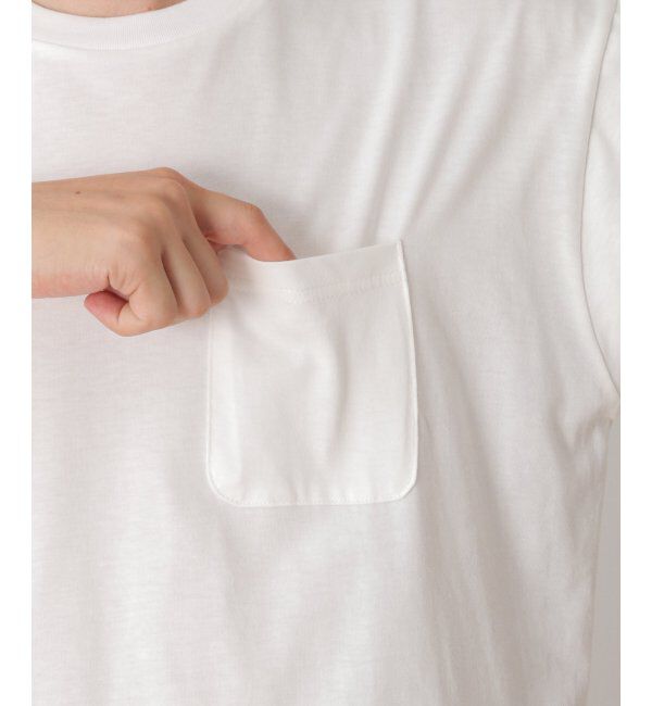 ikka「ストライプブロード切り替えTシャツ」|Tシャツ・カットソー|