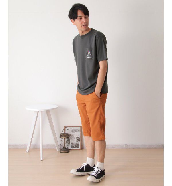 ikka「ブックマンサガラ刺繍ポケTシャツ」|Tシャツ・カットソー|