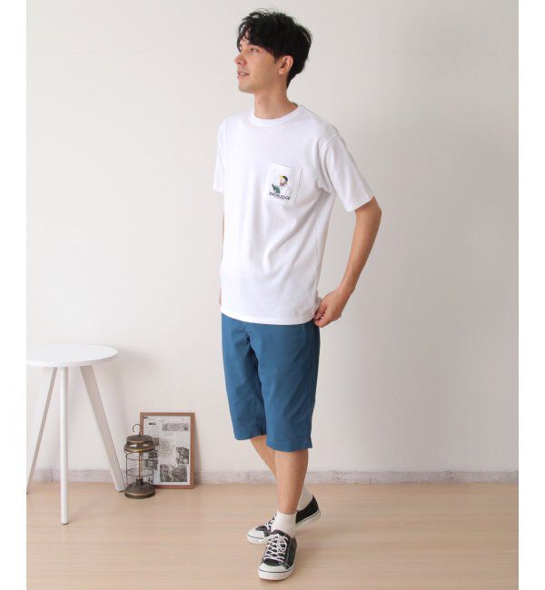 ikka「ブックマンサガラ刺繍ポケTシャツ」|Tシャツ・カットソー|