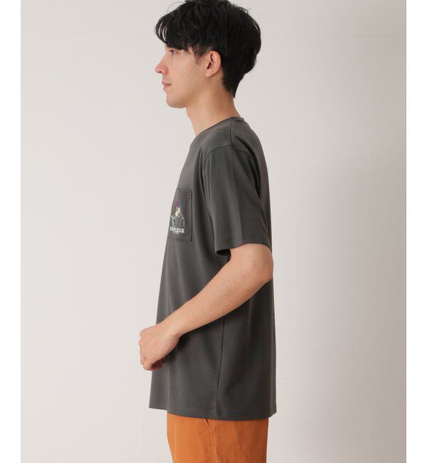 ikka「ブックマンサガラ刺繍ポケTシャツ」|Tシャツ・カットソー|