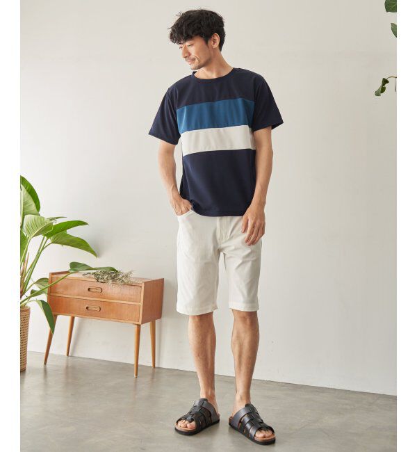 ikka「【接触冷感／吸水速乾】マルチファンクション横切り替えT【親子おそろい】」|Tシャツ・カットソー|