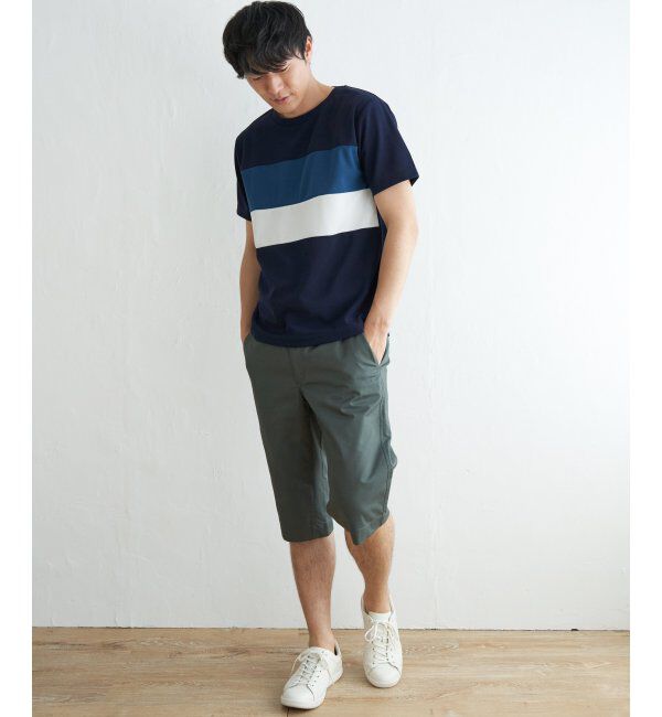 ikka「【接触冷感／吸水速乾】マルチファンクション横切り替えT【親子おそろい】」|Tシャツ・カットソー|