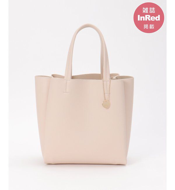 ikka「【雑誌InRed11月号掲載】GOKU楽PU三層ミニトートバッグ【軽量】」|その他|オフホワイト