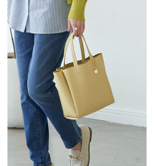 ikka「【雑誌InRed11月号掲載】GOKU楽PU三層ミニトートバッグ【軽量】」|その他|