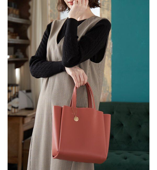 ikka「【雑誌InRed11月号掲載】GOKU楽PU三層ミニトートバッグ【軽量】」|その他|