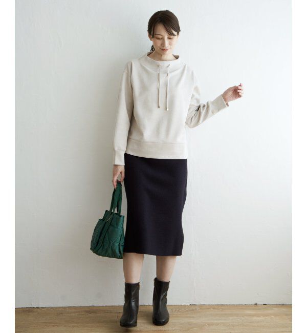 ikka「【親子おそろい】GOKU楽 カットスエードスピンドルプルオーバー」|パーカー|