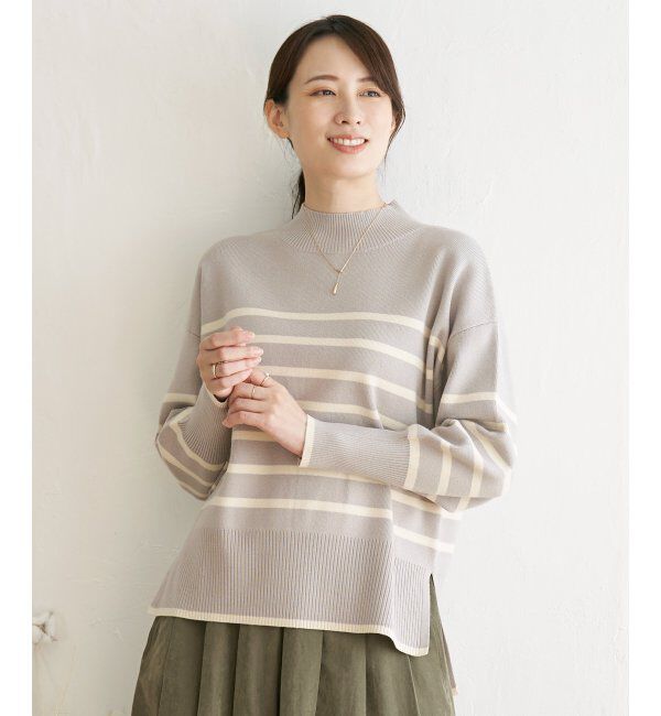 ikka「【雑誌InRed12月号掲載】【親子おそろい】クリーミーサイドスリットプルオーバー」|プルオーバー|グレイ