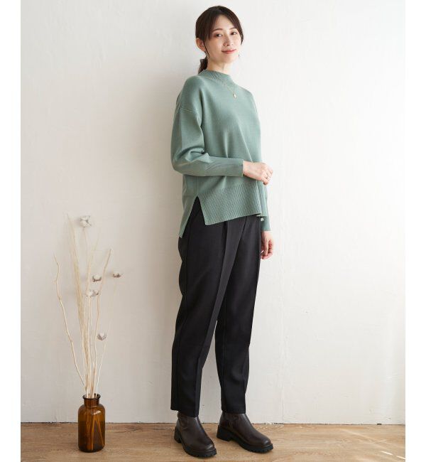 ikka「【雑誌InRed12月号掲載】【親子おそろい】クリーミーサイドスリットプルオーバー」|プルオーバー|