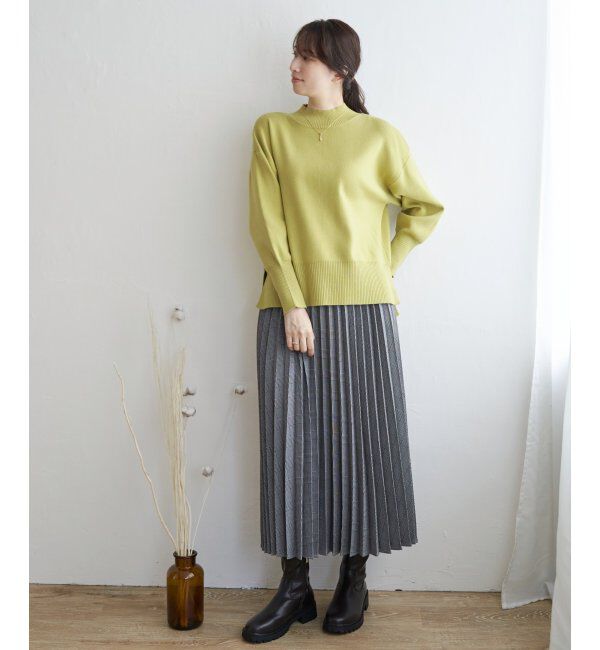 ikka「【雑誌InRed12月号掲載】【親子おそろい】クリーミーサイドスリットプルオーバー」|プルオーバー|