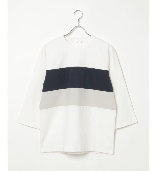 ikka「【接触冷感／抗菌防臭】GOKU楽 セイケツ7分切り替えT」|Tシャツ・カットソー|