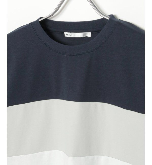ikka「【接触冷感／抗菌防臭】GOKU楽 セイケツ7分切り替えT」|Tシャツ・カットソー|