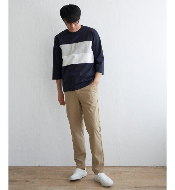 ikka「【接触冷感／抗菌防臭】GOKU楽 セイケツ7分切り替えT」|Tシャツ・カットソー|