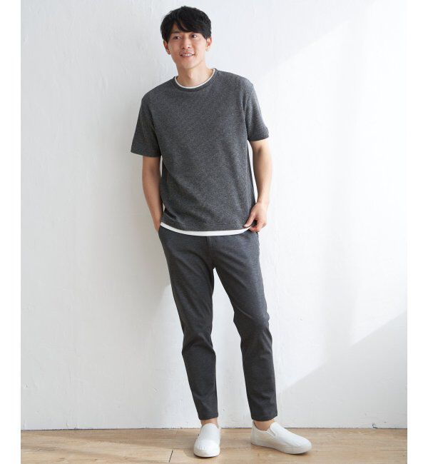 ikka「メランジワッフルフェイクT」|Tシャツ・カットソー|