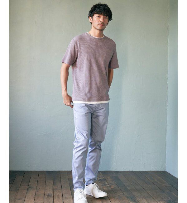 ikka「メランジワッフルフェイクT」|Tシャツ・カットソー|