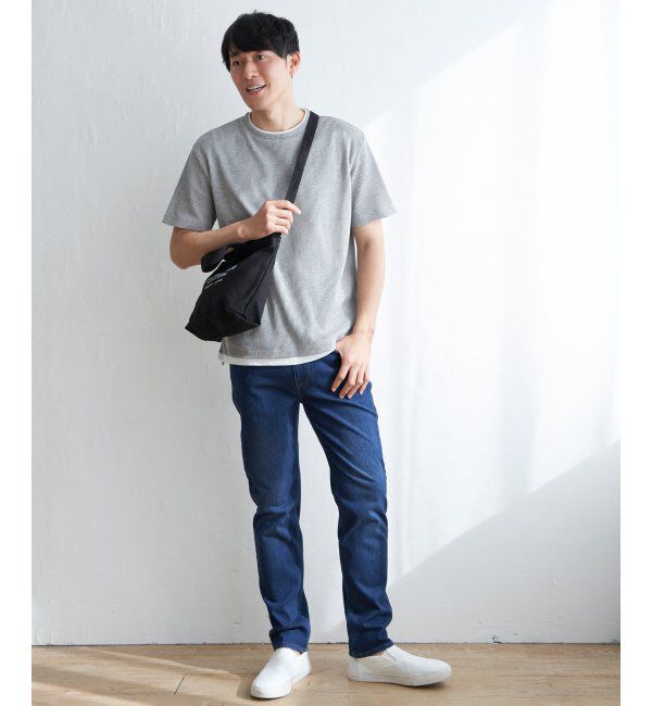 ikka「メランジワッフルフェイクT」|Tシャツ・カットソー|