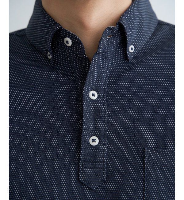 IKKA LOUNGE「【吸水速乾／イージーケア】アーバンドライボタンダウンポロシャツ」|Tシャツ・カットソー|