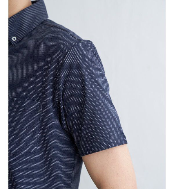 IKKA LOUNGE「【吸水速乾／イージーケア】アーバンドライボタンダウンポロシャツ」|Tシャツ・カットソー|