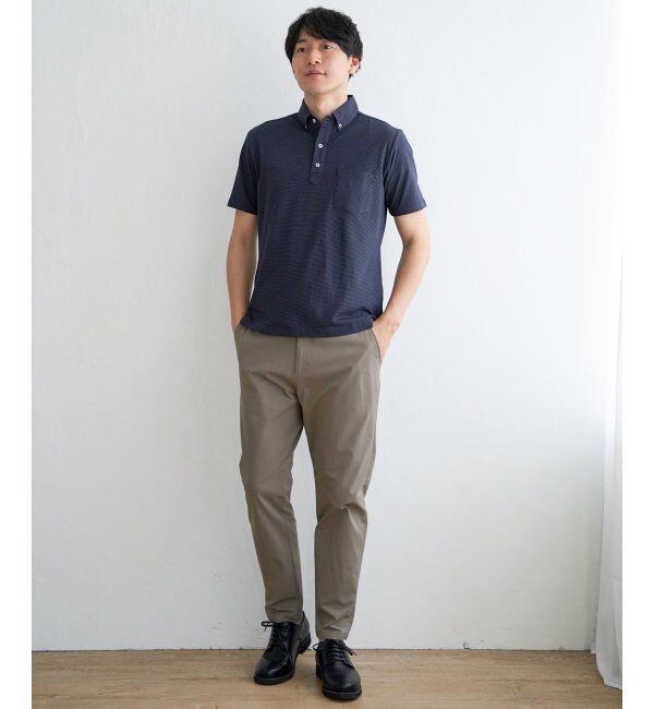 IKKA LOUNGE「【吸水速乾／イージーケア】アーバンドライボタンダウンポロシャツ」|Tシャツ・カットソー|