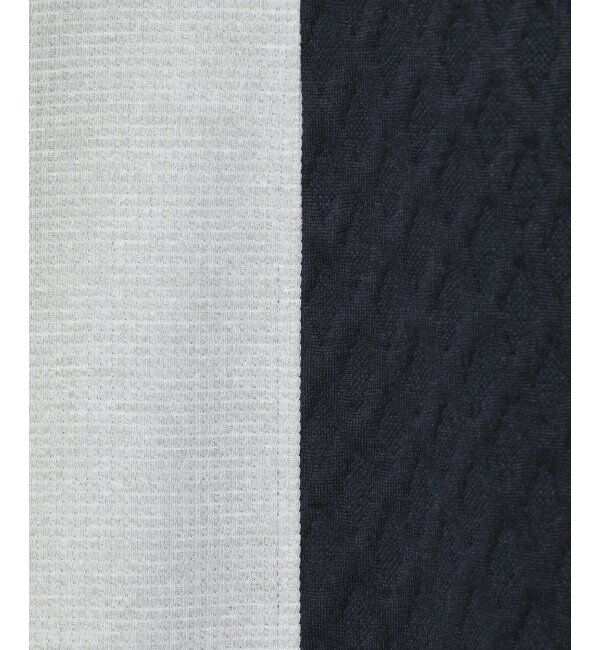 ikka「フクレジャガードワッフル切り替えTシャツ」|Tシャツ・カットソー|