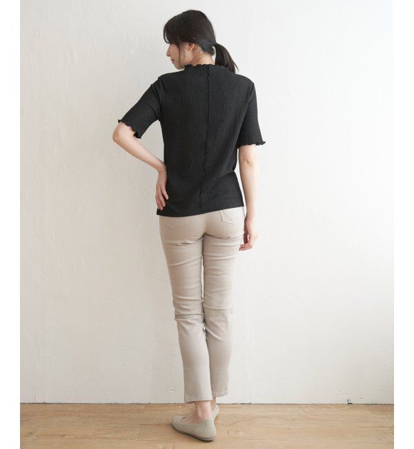 ikka「襟メロー半袖インナーTシャツ」|Tシャツ・カットソー|