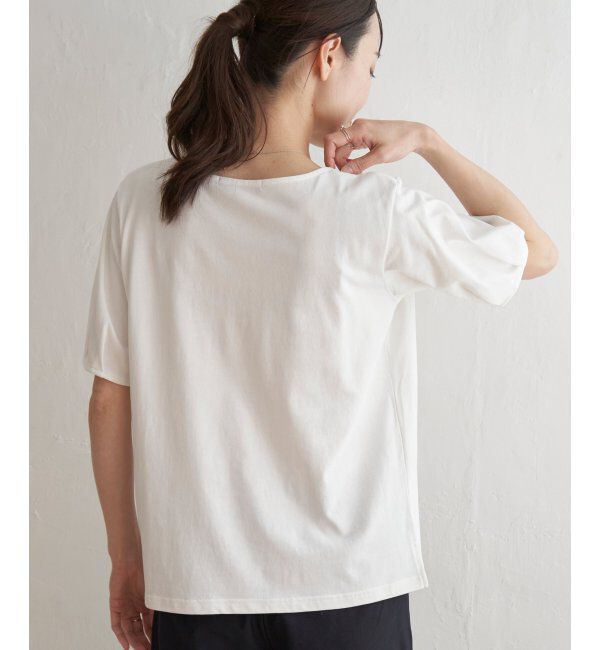 IKKA LOUNGE「【接触冷感／吸水速乾】マルチファンクションラメコードプルオーバー【UVカット】」|Tシャツ・カットソー|