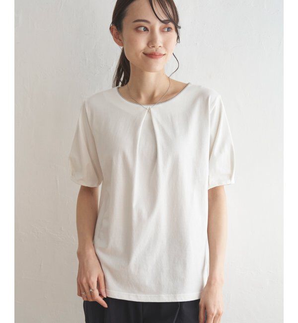 IKKA LOUNGE「【接触冷感／吸水速乾】マルチファンクションラメコードプルオーバー【UVカット】」|Tシャツ・カットソー|