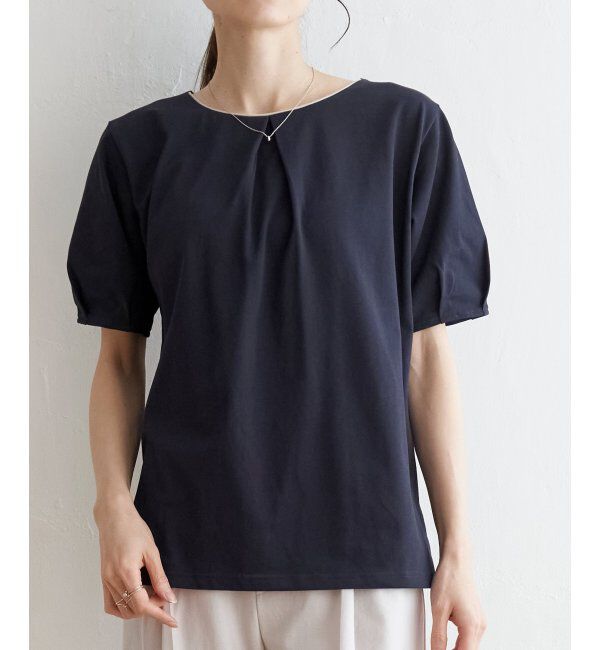 IKKA LOUNGE「【接触冷感／吸水速乾】マルチファンクションラメコードプルオーバー【UVカット】」|Tシャツ・カットソー|