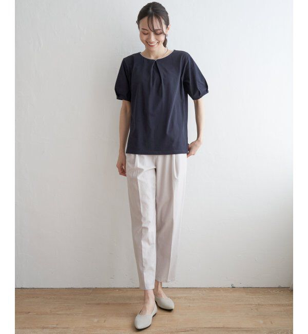 IKKA LOUNGE「【接触冷感／吸水速乾】マルチファンクションラメコードプルオーバー【UVカット】」|Tシャツ・カットソー|