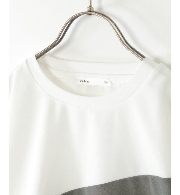 ikka kids「【親子おそろい】速乾COOL斜め切り替えTシャツ（120~160cm）」|Tシャツ・カットソー|