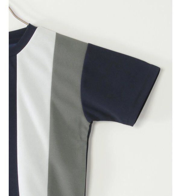 ikka kids「【親子おそろい】速乾COOL縦切り替えTシャツ（120~160cm）」|Tシャツ・カットソー|