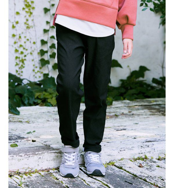 ikka kids「GOKU楽ストレッチパンツ A （120~160cm）」|その他|ブラック