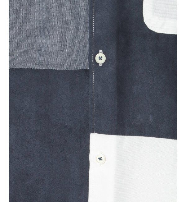 ikka「７ブブロックススエードキリカエＳＨ」|シャツ・ブラウス|