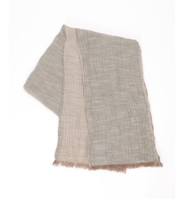 ikka「ウォッシュコットンレーヨンストール」|その他|ベージュ