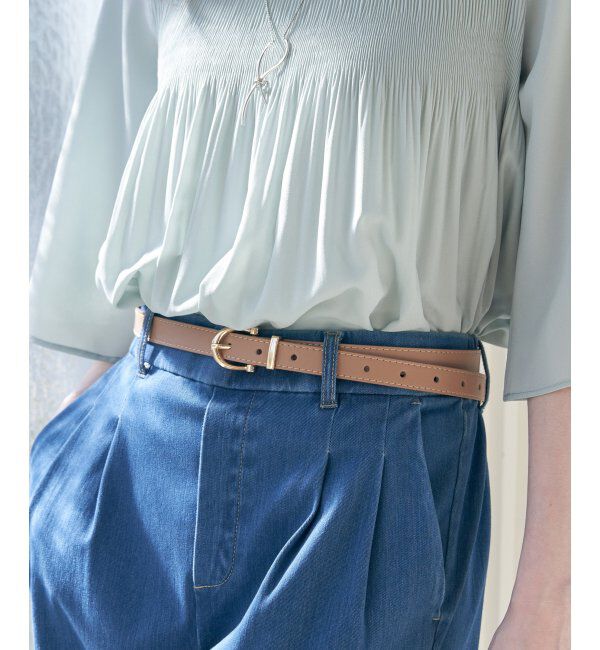 ikka「プレーンベルト 18mm」|ダウンベスト・ベスト|