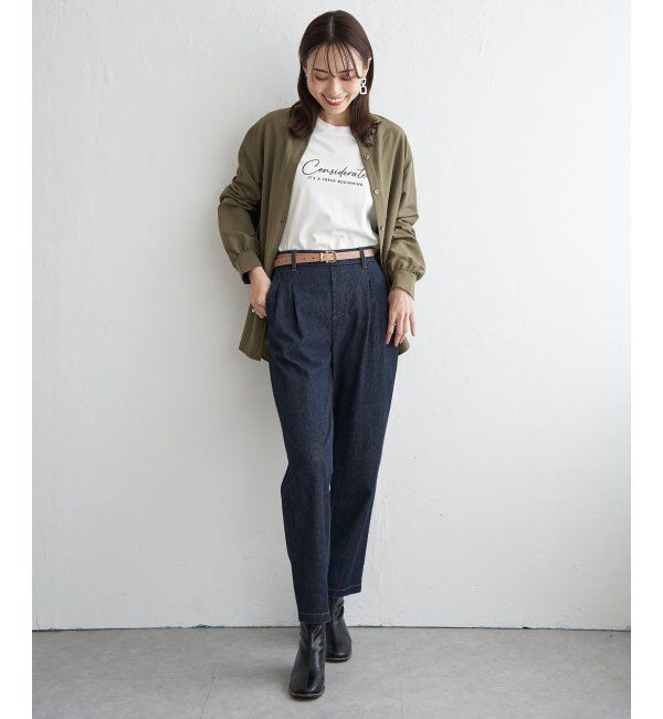 ikka「プレーンベルト 18mm」|ダウンベスト・ベスト|