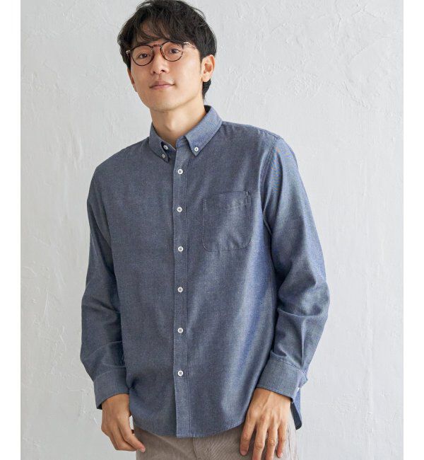 ikka「イージーケアフランネルムジシャツ」|シャツ・ブラウス|