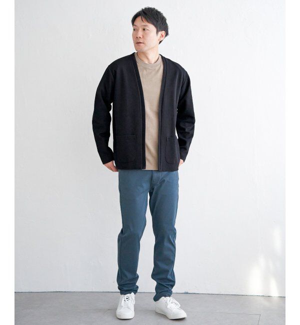 ikka「ダブルフェイスDRYカノコカーディガン」|カーディガン|