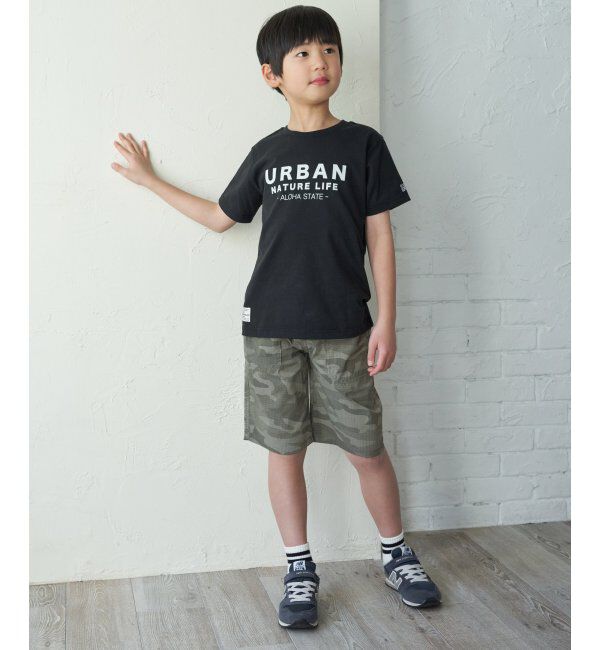 ikka kids「【親子おそろい】URBAN NATURE LIFE アーバンネイチャーライフ フロッキープリントT（120~160cm）」|Tシャツ・カットソー|
