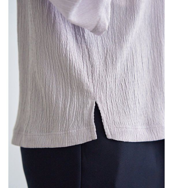 IKKA LOUNGE「ジャガードホイップスリーブプルオーバー」|Tシャツ・カットソー|