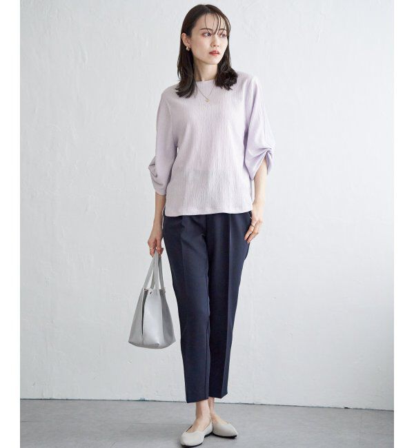 IKKA LOUNGE「ジャガードホイップスリーブプルオーバー」|Tシャツ・カットソー|