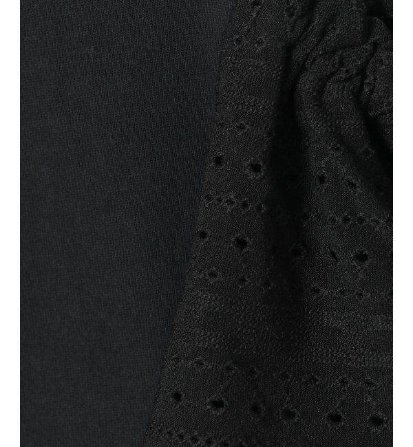 ikka kids「レース袖オフショルロゴTシャツ（120~160cm）」|Tシャツ・カットソー|