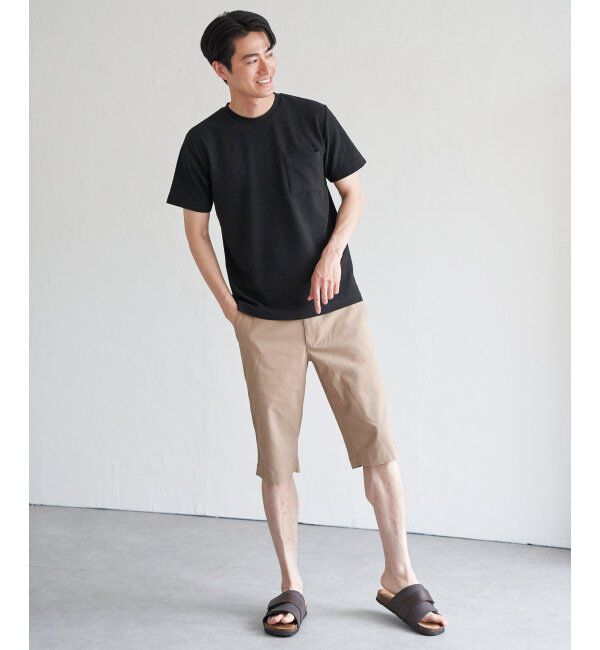 ikka「ヘリンボンフクレジャカードTシャツ」|Tシャツ・カットソー|