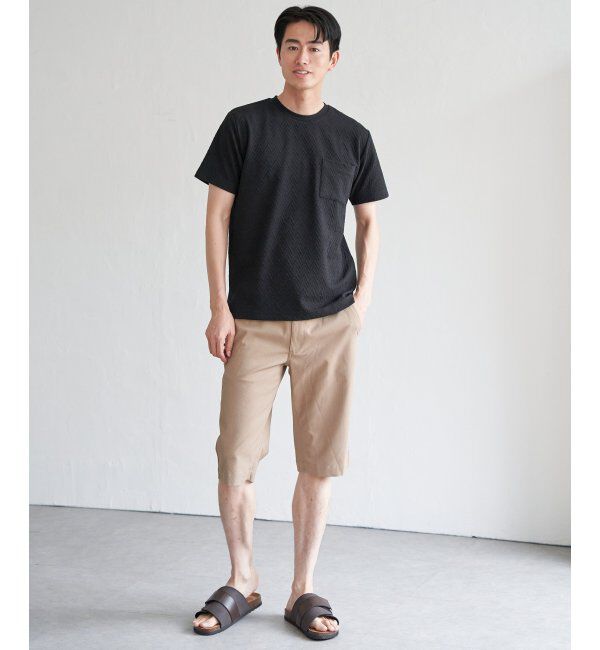 ikka「ヘリンボンフクレジャカードTシャツ」|Tシャツ・カットソー|