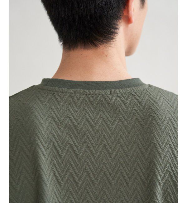 ikka「ヘリンボンフクレジャカードTシャツ」|Tシャツ・カットソー|