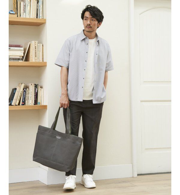 ikka「ヘリンボンフクレジャカードTシャツ」|Tシャツ・カットソー|