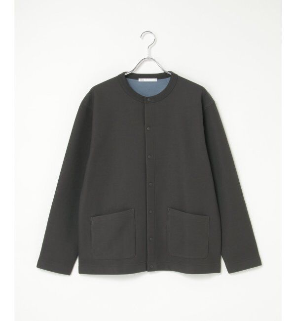 ikka「ボンディングクルーネックカーデ」|カーディガン|