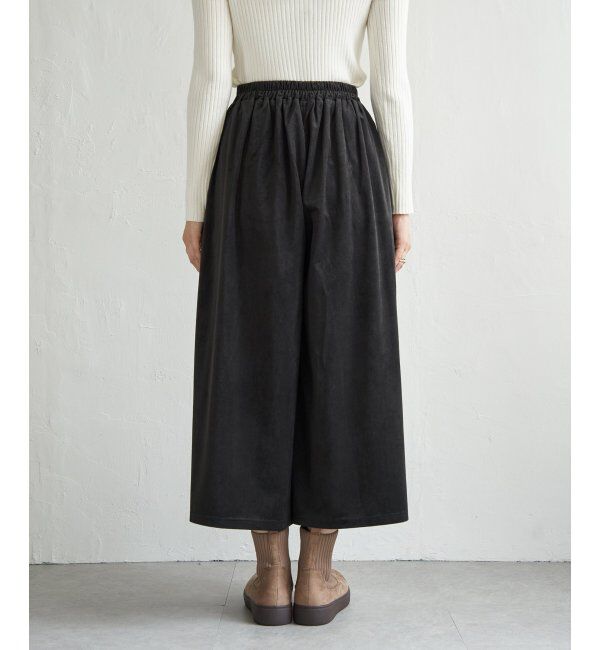 ikka「ベロアツイルラップフウスカーチョ」|スカート|