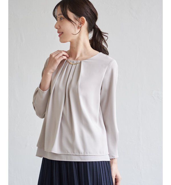IKKA LOUNGE「チャームデザインブラウス」|シャツ・ブラウス|