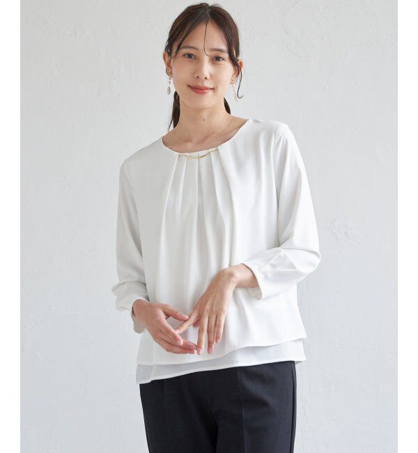 IKKA LOUNGE「チャームデザインブラウス」|シャツ・ブラウス|