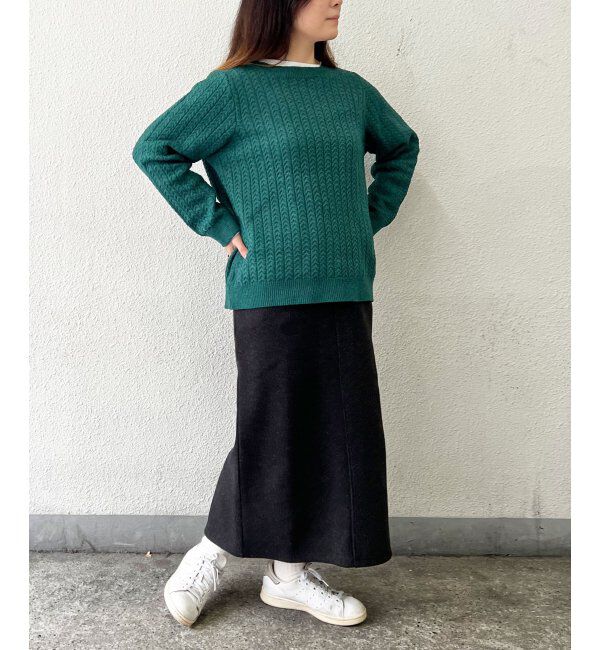 Lbc with Life「クリスマスケーブルニット」|カーディガン|